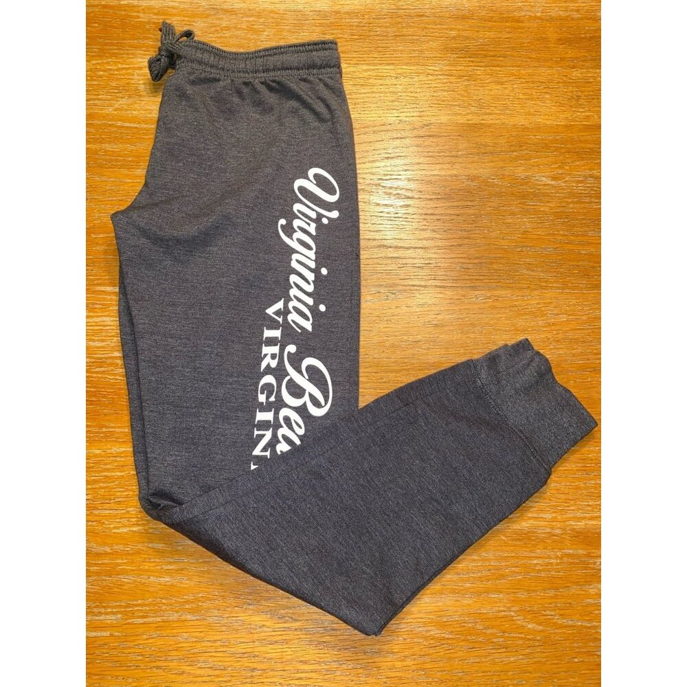 Virginia Beach Jogger Pants Drawstring Waistband Charcoal Heather - Picture 4 of 4